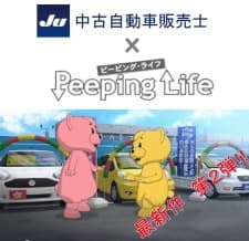 Poster for JU Chuuko Jidousha Hanbaishi x Peeping Life