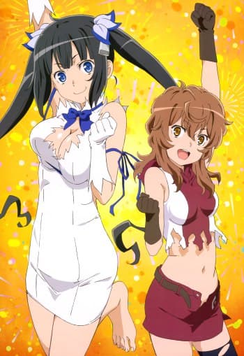 Poster for Is It Wrong to Try to Pick Up Girls in a Dungeon?: Is It Wrong to Expect a Hot Spring in a Dungeon?