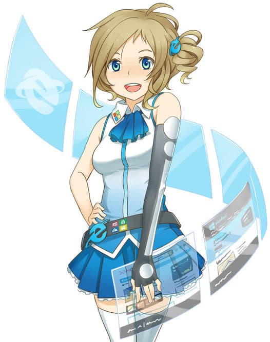 Poster for Internet Explorer: Inori Aizawa