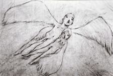 Poster for A Feather Stare at the Dark